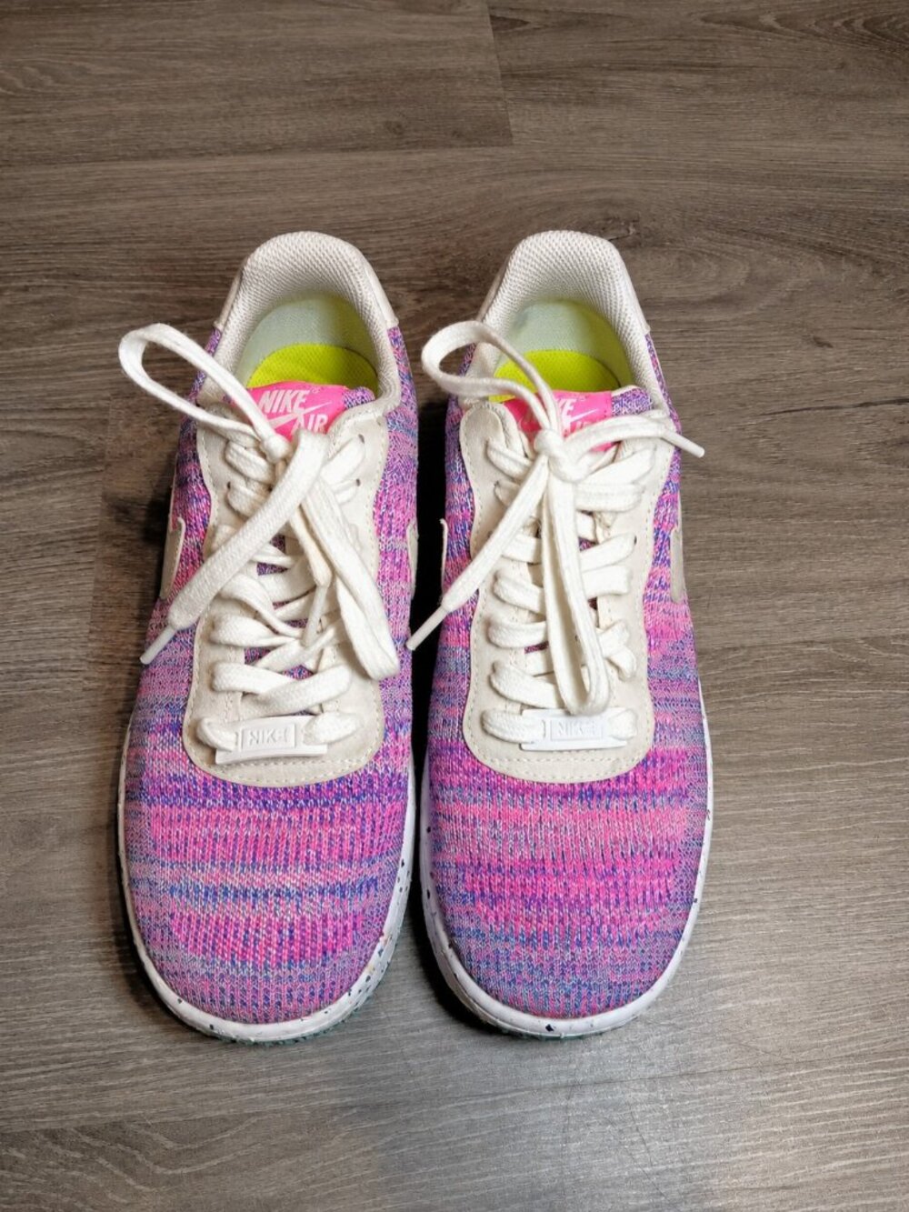 Nike Air Force 1 Crater Flyknit Fuchsia Glow Pink Purple [8.5]